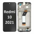 Xiaomi Redmi 10 (2021) LCD / OLED touch screen with frame (Original Service Pack) [BLACK / TARNISH] X-402